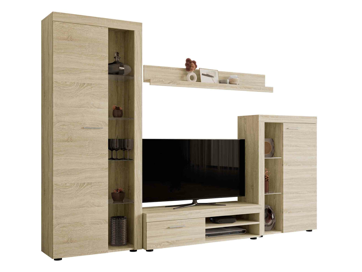 Nappali szett Rumba garnitúra (Rodos), Led világítás: Nem, Szín: Sonoma tölgy 4133267