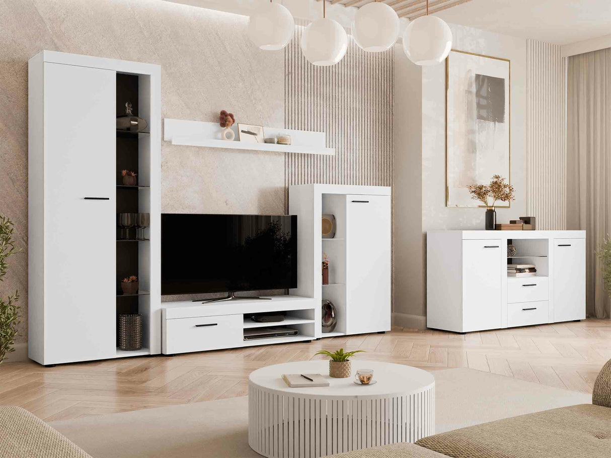 Nappali szett Rumba (Rodos) II, Led világítás: Nem, Szín: Fehér 4133312