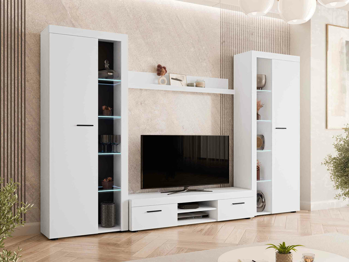 Nappali szett Rumba (Rodos) XL, Led világítás: Igen, Szín: Fehér 4133443