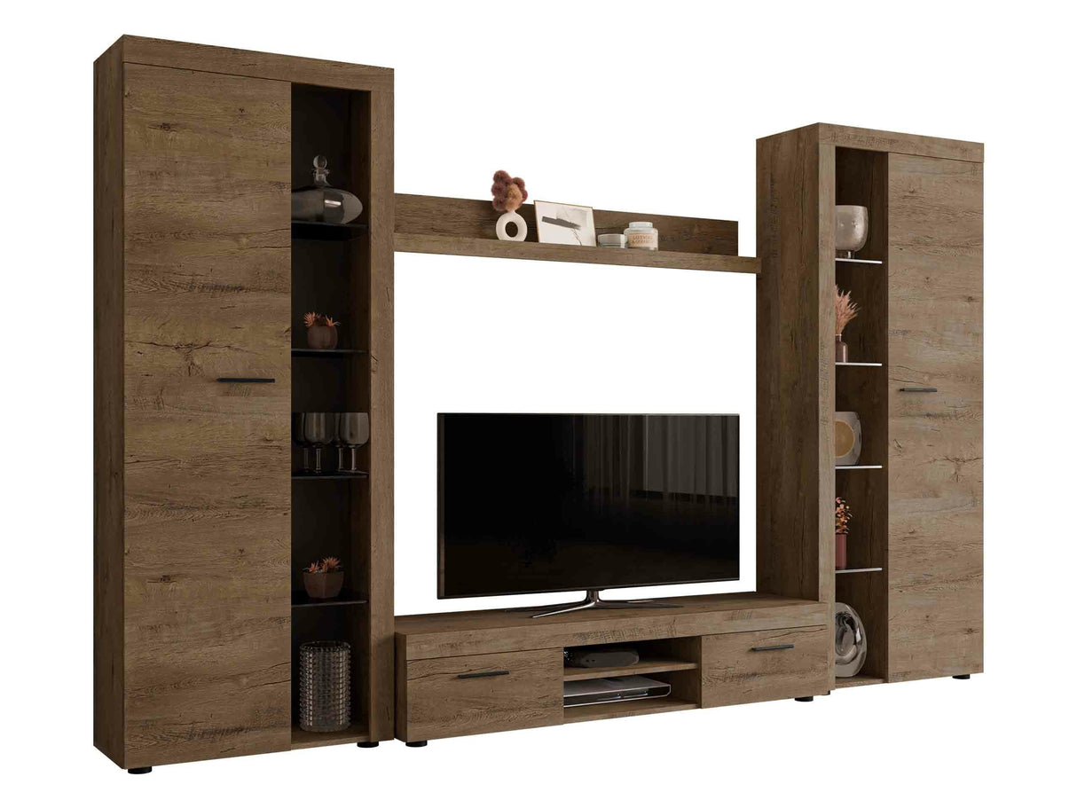 Nappali szett Rumba (Rodos) XL, Led világítás: Nem, Szín: Lefkas tölgy 4133452