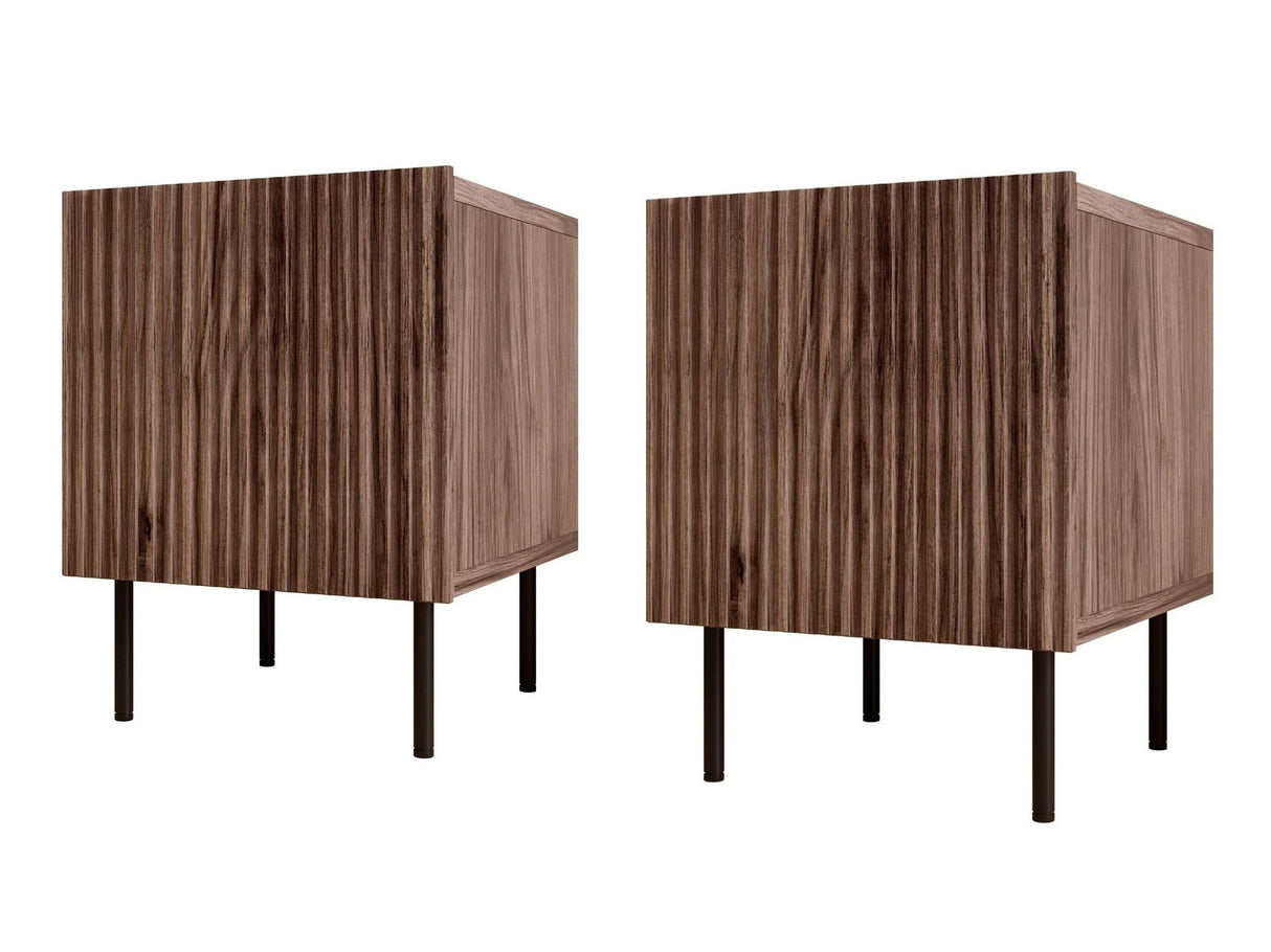 Éjjeliszekrény szett Szafka nemcna TACOS 2 szt. Orzech Warmia 4133662