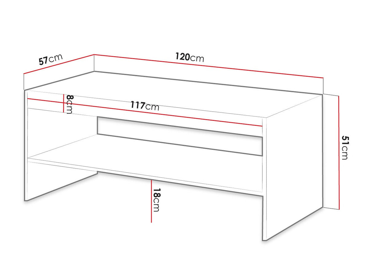 Dohányzóasztal PAFOS (Sinenko) (Fehér) 4134282