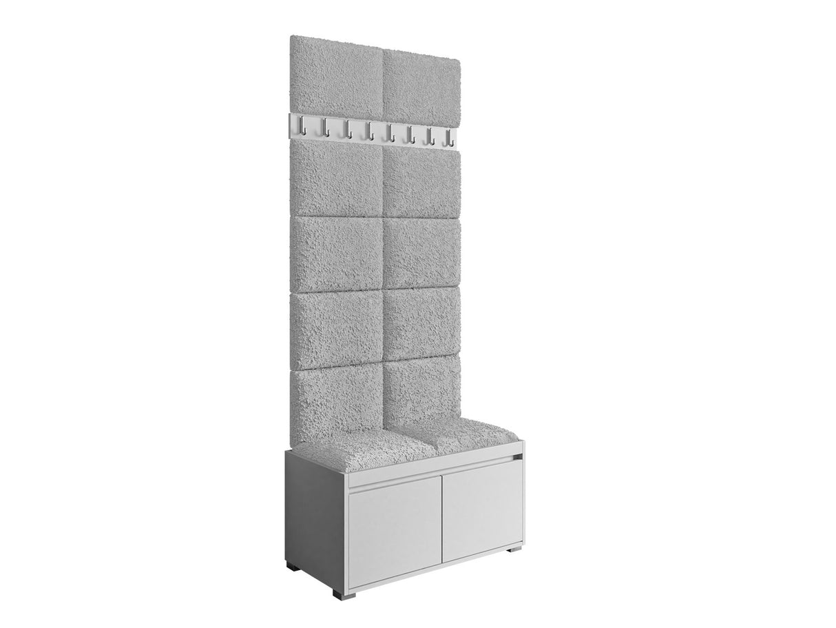 Előszoba garnitúra GRAWIS (Konkor) 80 + 12sz, Szín: Fehér + Abriamo 06