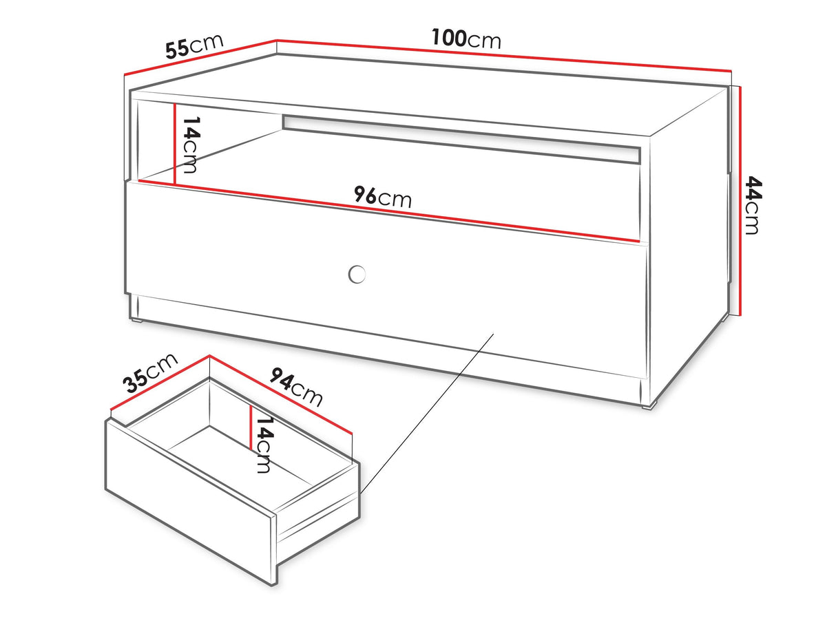 Dohányzóasztal Stolik kawowy FERENA Kaszmir