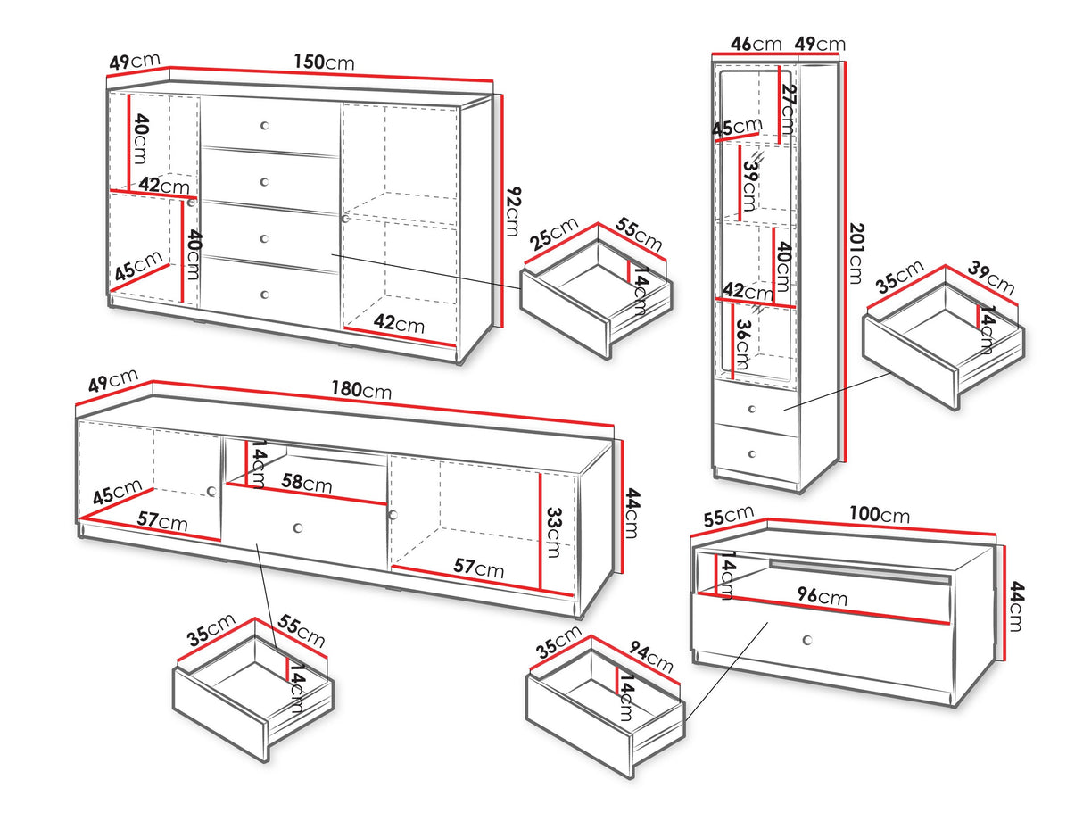 Nappali szett Meble FERENA I Kaszmir