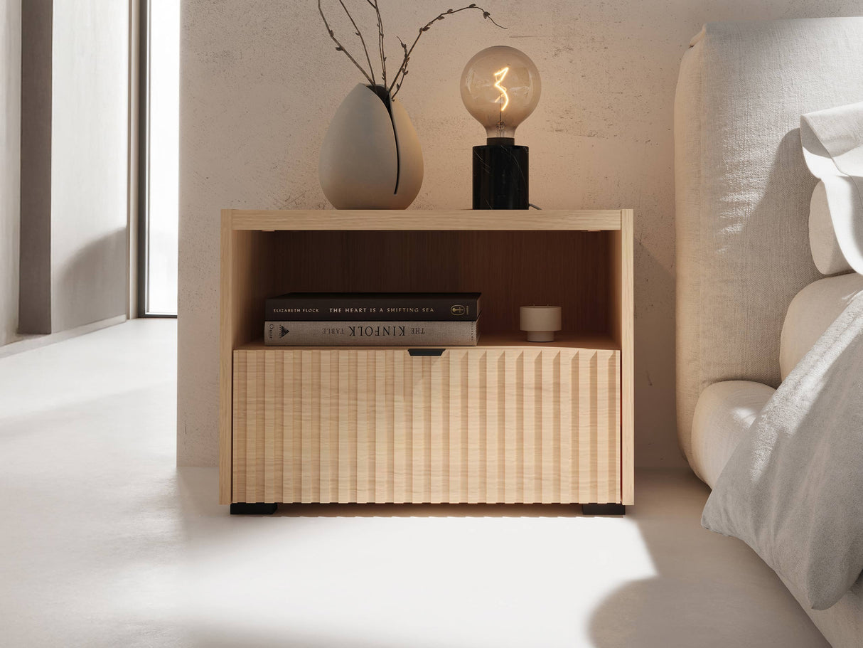 Éjjeliszekrény Stolik nemcny 1SZ CYLIZA CY-05 Dąb Vicenza Bielona