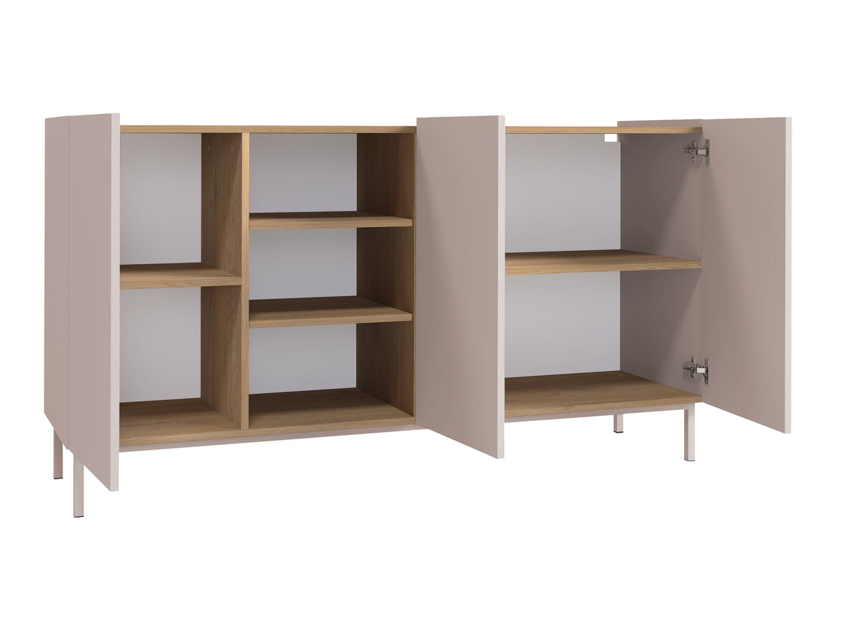 Nappali szett Meble SYSTEM 72 I, Szín: Fekete + Világosbarna