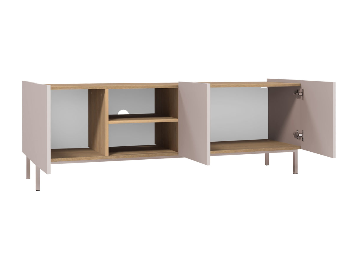 Nappali szett Meble SYSTEM 72 I, Szín: Fekete + Világosbarna