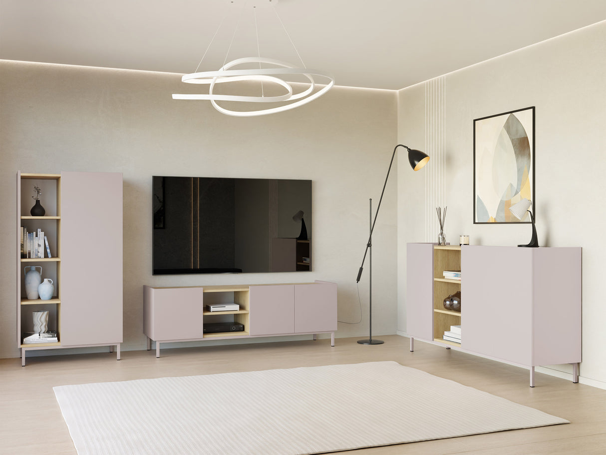 TV-állvány Szafka RTV SYSTEM 72, Szín: Kasmír + Tölgy 4137616