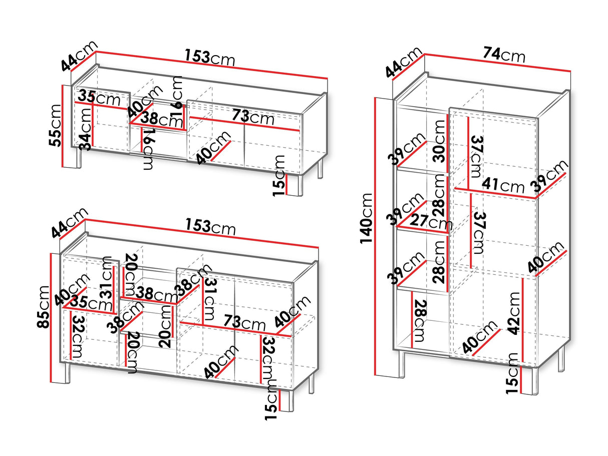 Nappali szett Meble SYSTEM 72 I, Szín: Kasmír + Tölgy 4137630