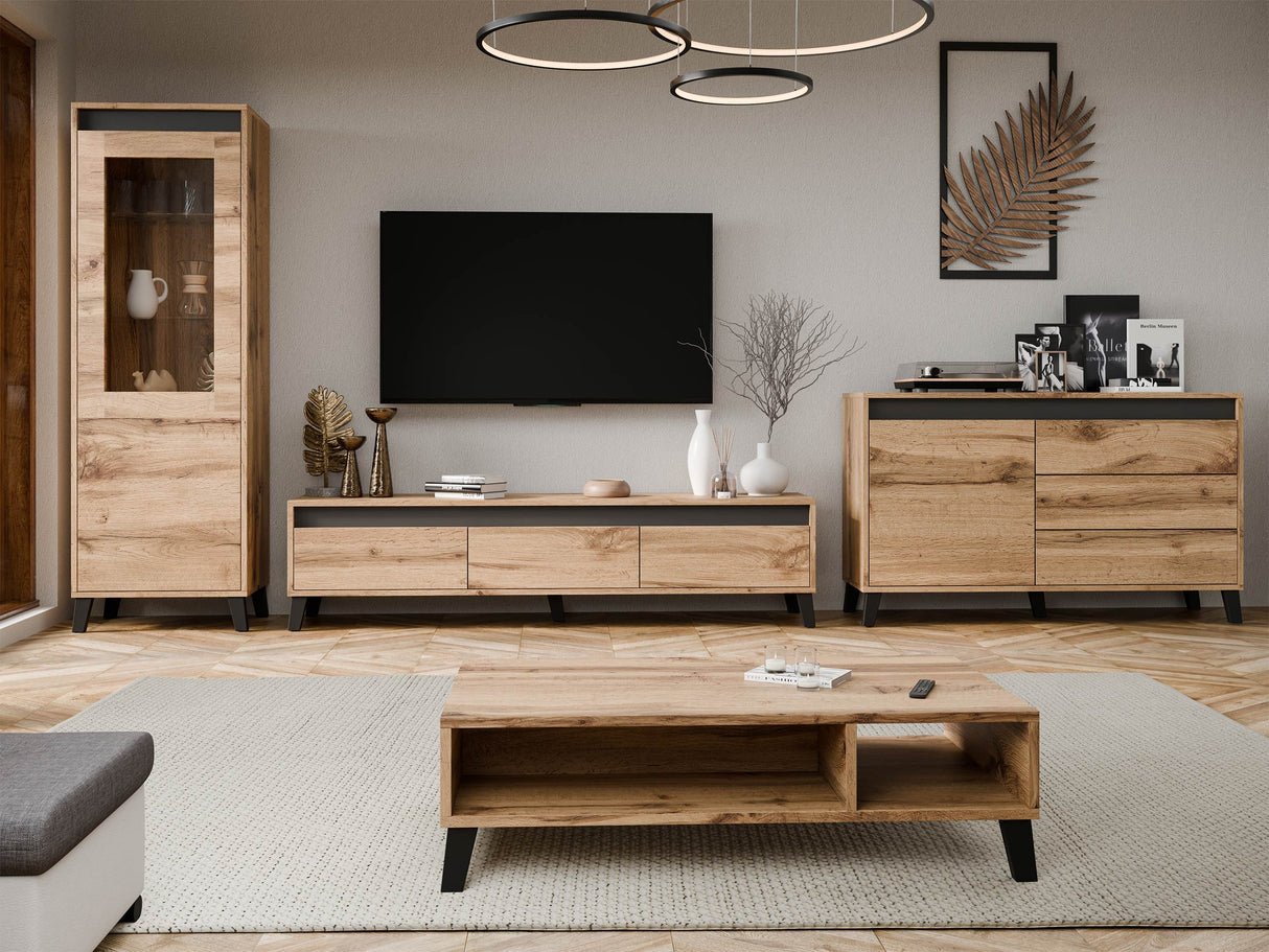 Nappali szett Meble NORD I Wotan/Antracyt