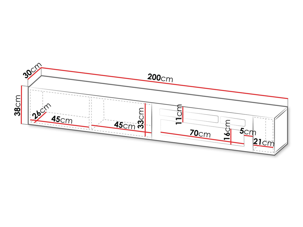 TV-állvány Szafka RTV EF CAPITAL + kominek, Szín: Fekete
