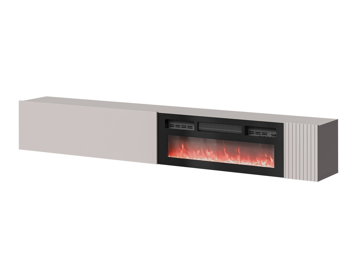 TV-állvány Szafka RTV EF CAPITAL + kominek, Szín: Kasmír