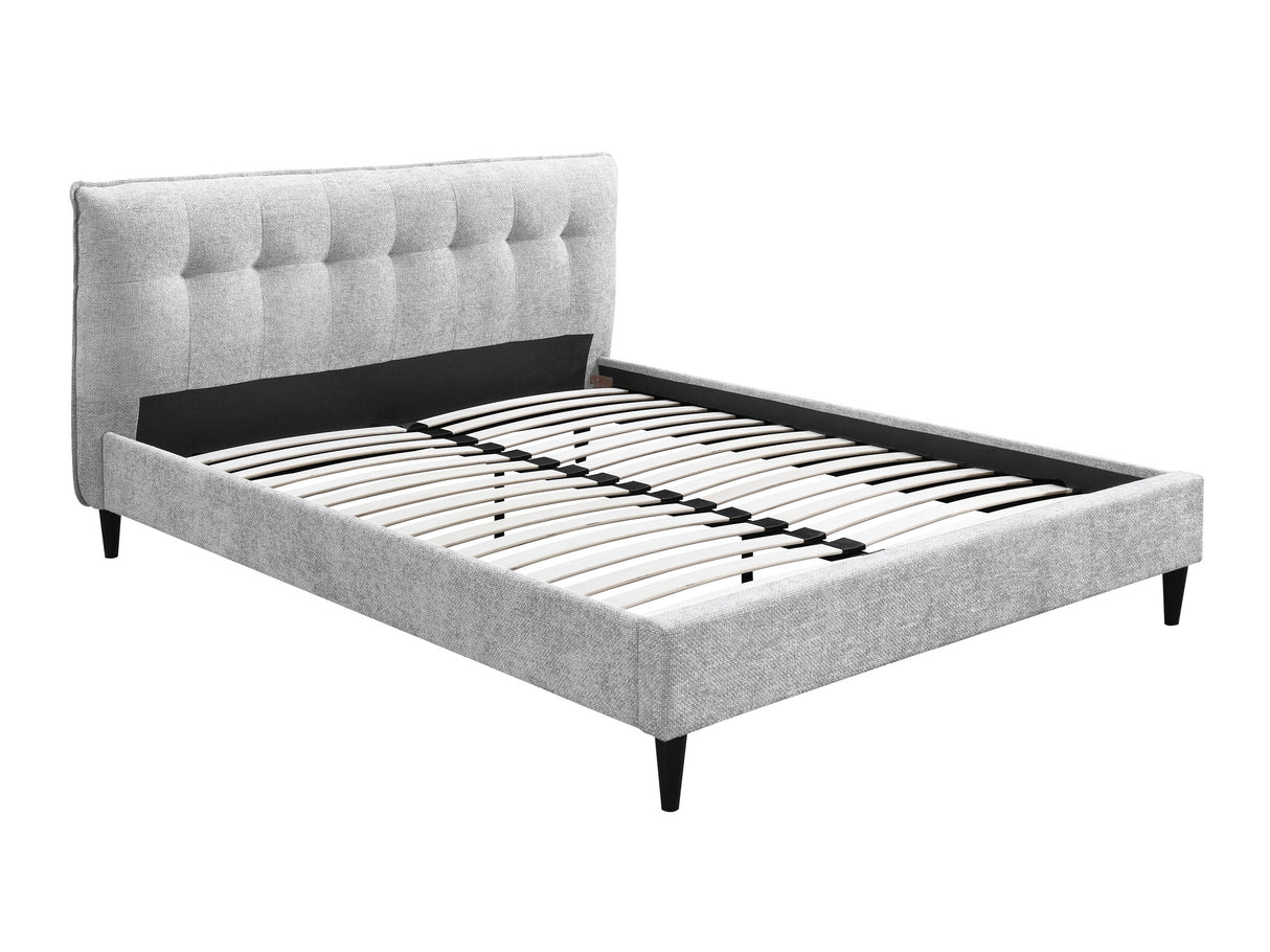 Ágy Łóżko tapicerowane ze stelażem ABRIL, Alvó felület mérete: 160 x 200 cm