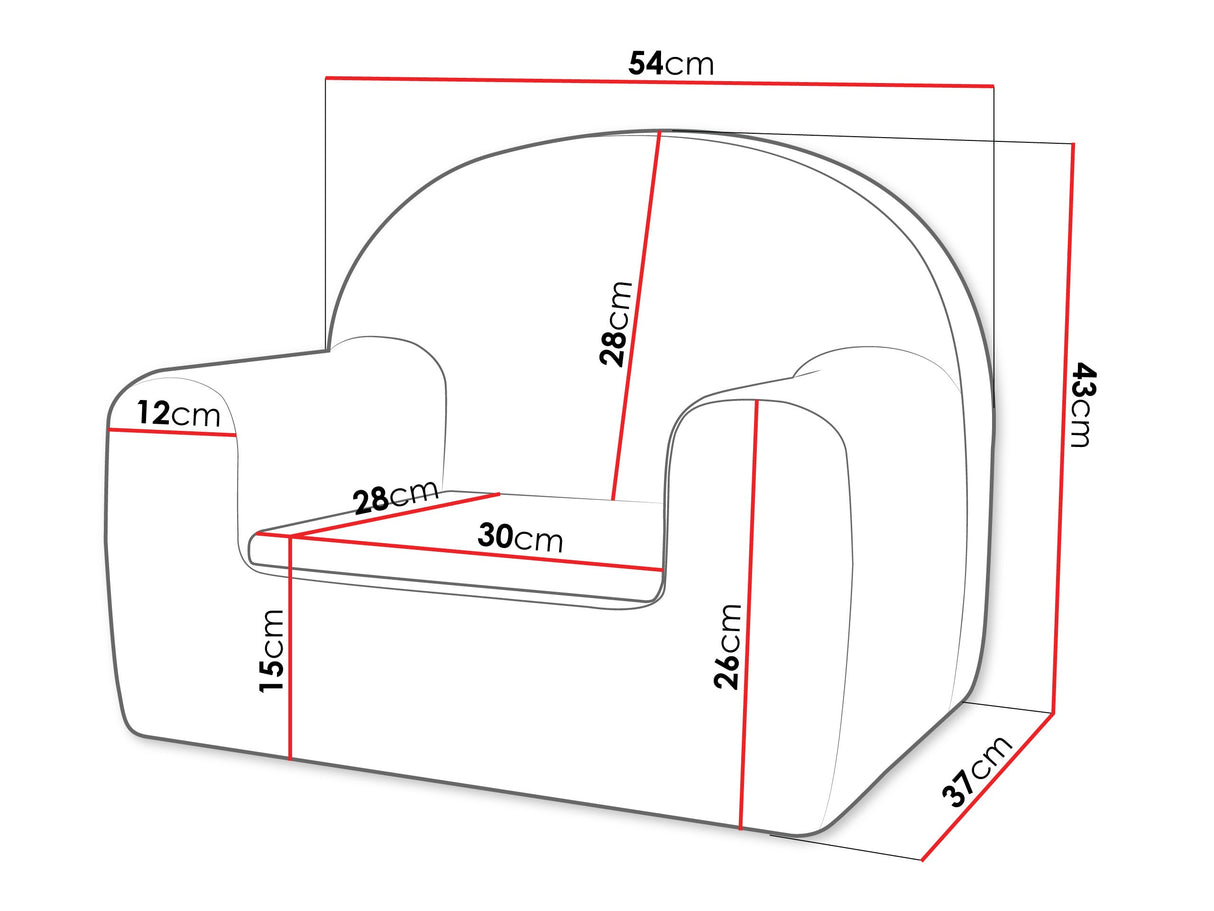 Fotel Fotelik BOBAS, Szín: Minky 05