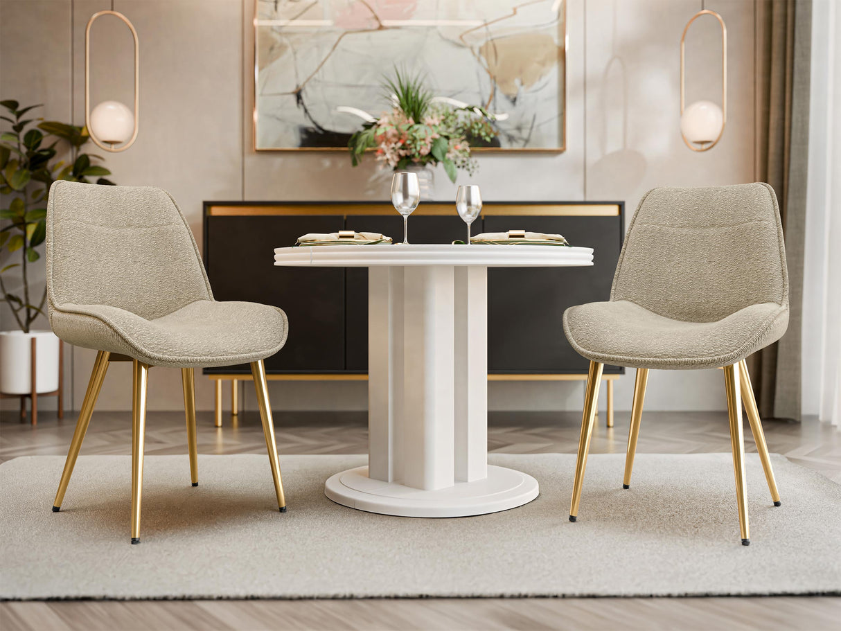 Szék Krzesło MUZ/DC/1084/GL (2szt), Szín: Bézs