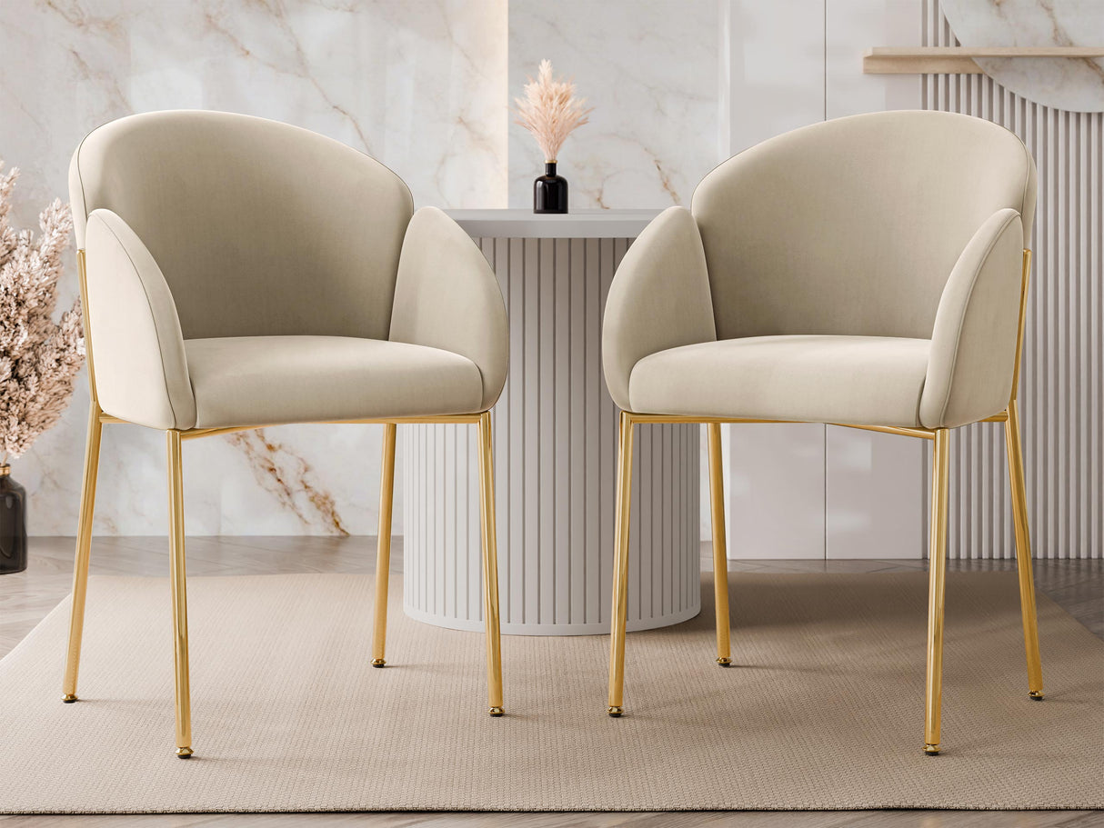 Szék készlet Krzesło MUZ/DC/1257/GL (2szt) Beż-98 (Bézs)