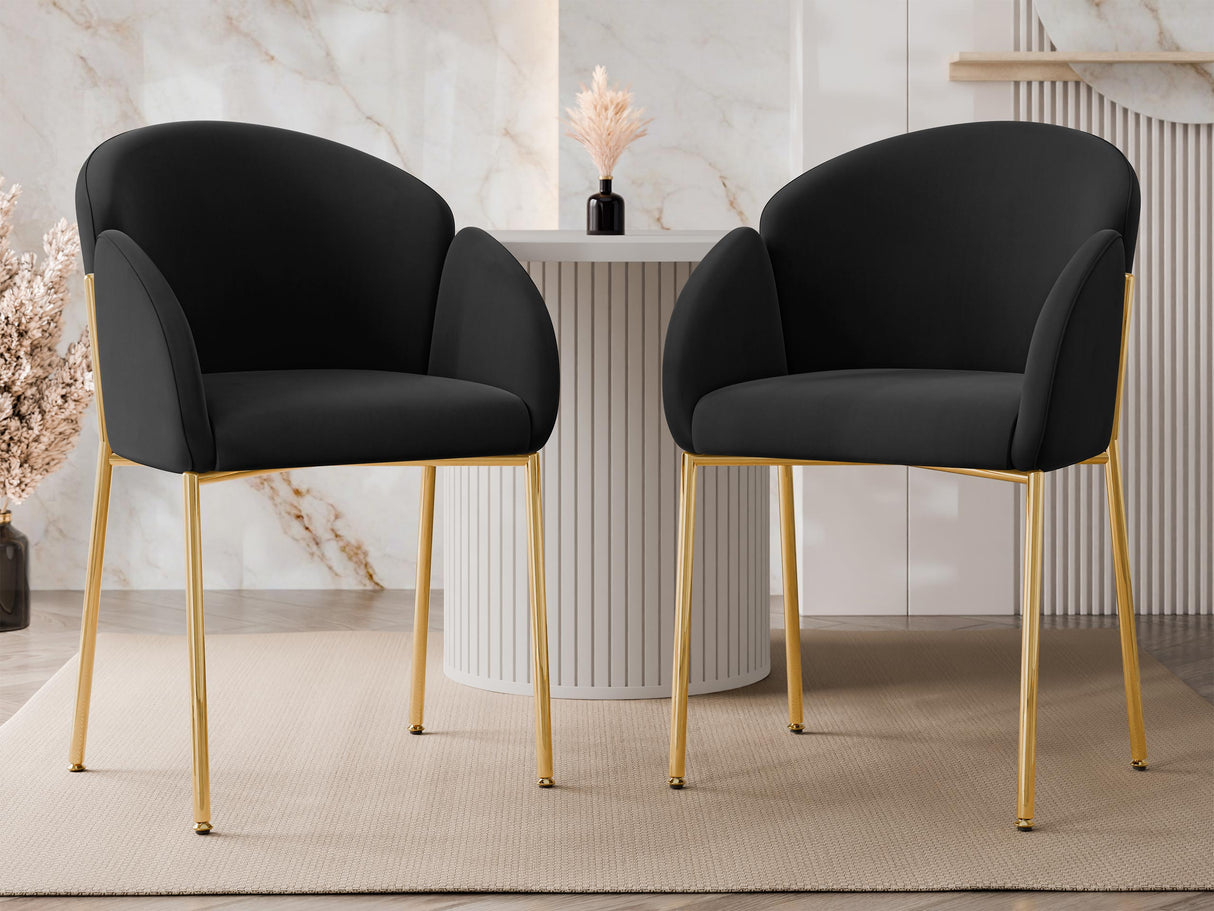 Szék készlet Krzesło MUZ/DC/1257/GL (2szt) Czarny-77 (Fekete)