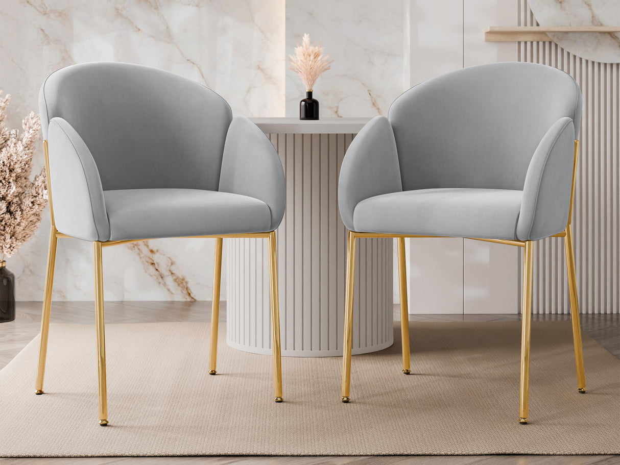 Szék készlet Krzesło MUZ/DC/1257/GL (2szt) Szary-82 (Szürke)