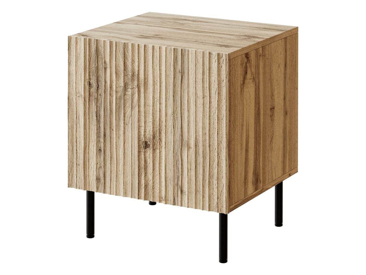 Éjjeliszekrény szett JUNGLE 2 szt. (Lameller), Szín: Wotan tölgy + Fekete 4192120