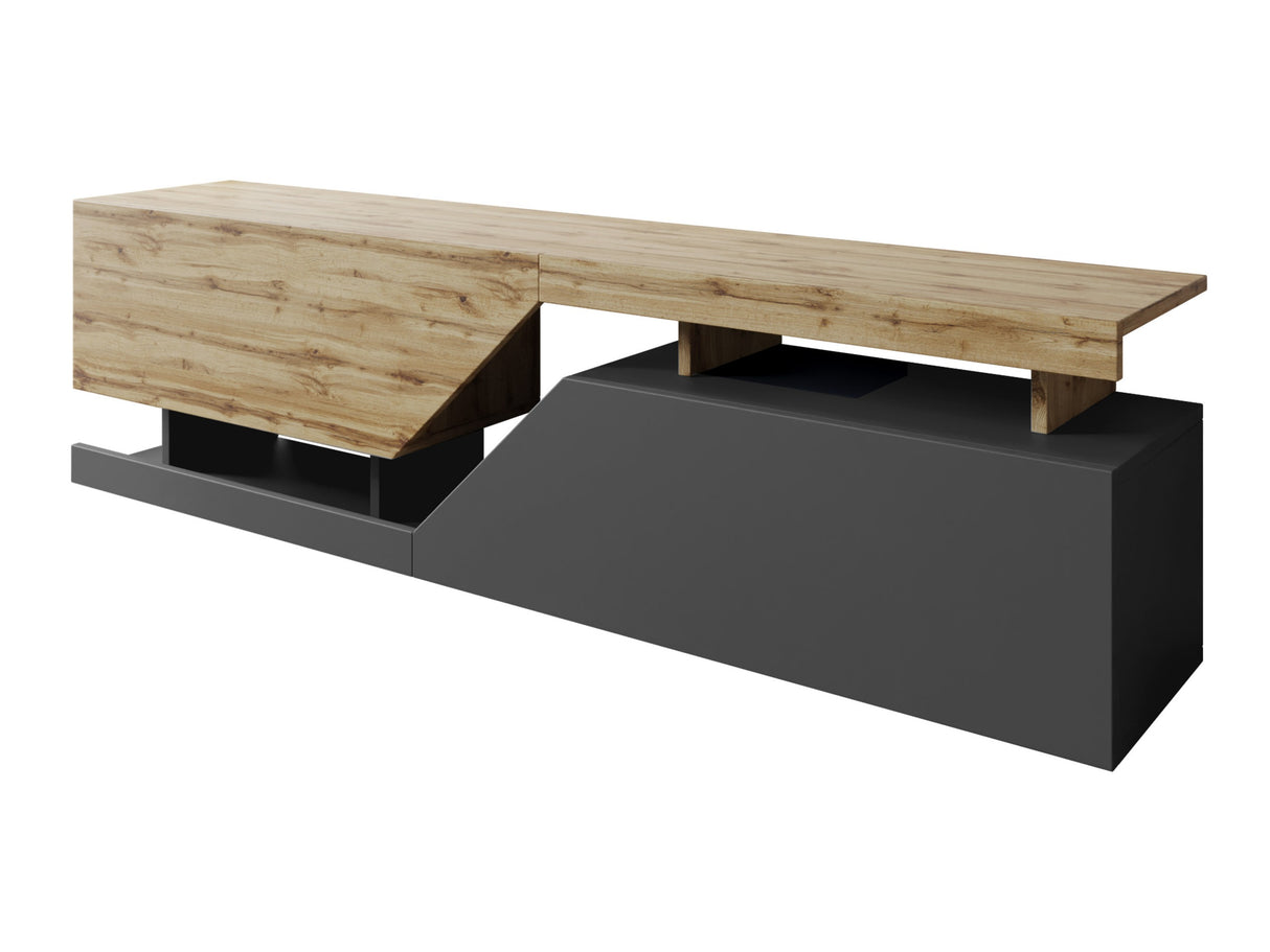 TV-állvány Szafka RTV Ceelias (Bekas), Szín: Antracit + Wotan tölgy 4192190