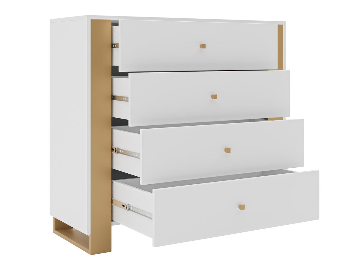 Nappali szett Meble LOUTIO I Biały/Złoty