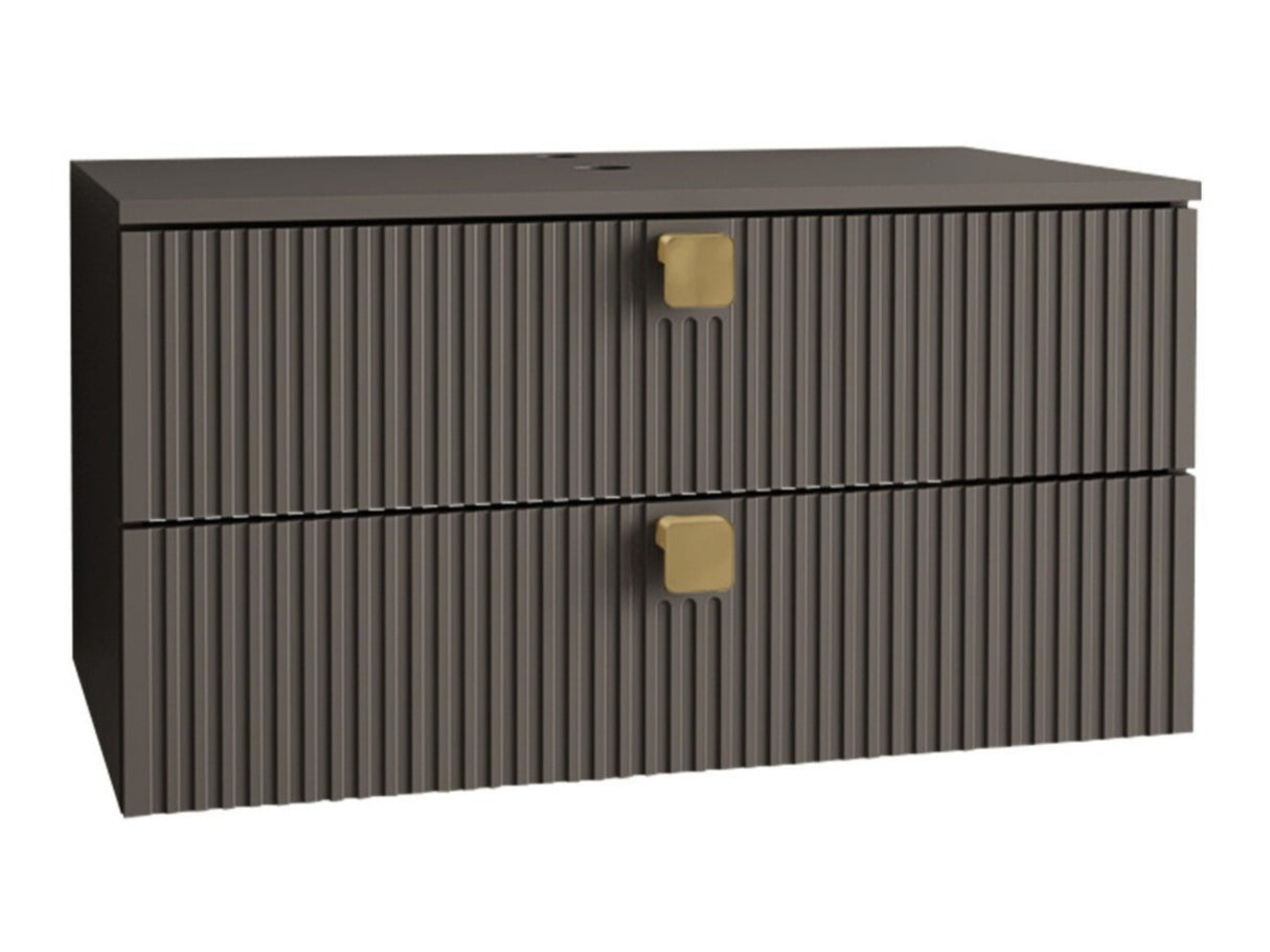 Fali szekrény mosdónak GARIANO 01, Szín: Szürke, Mosdókagyló: Nem 4197689