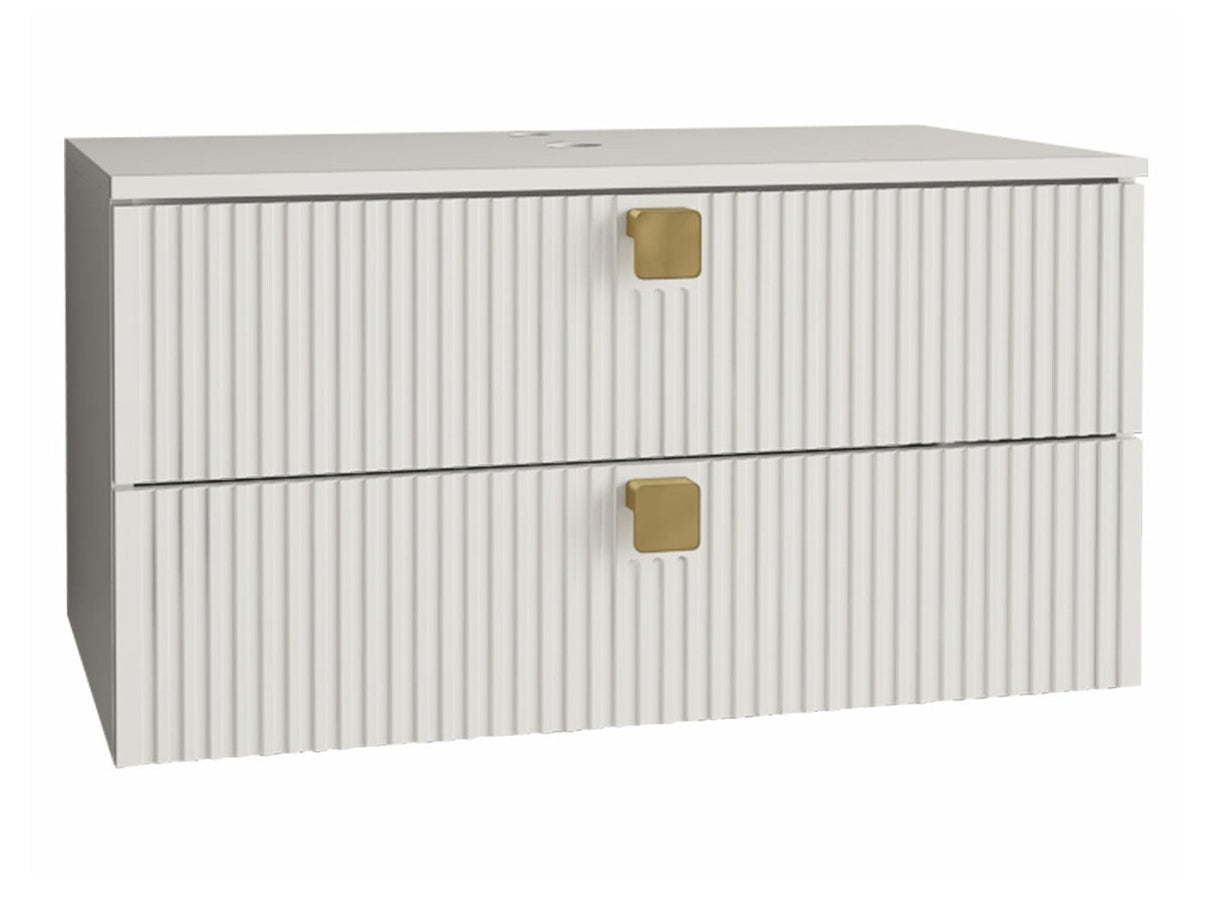 Fali szekrény mosdónak GARIANO 01, Szín: Fehér, Mosdókagyló: Nem 4197691