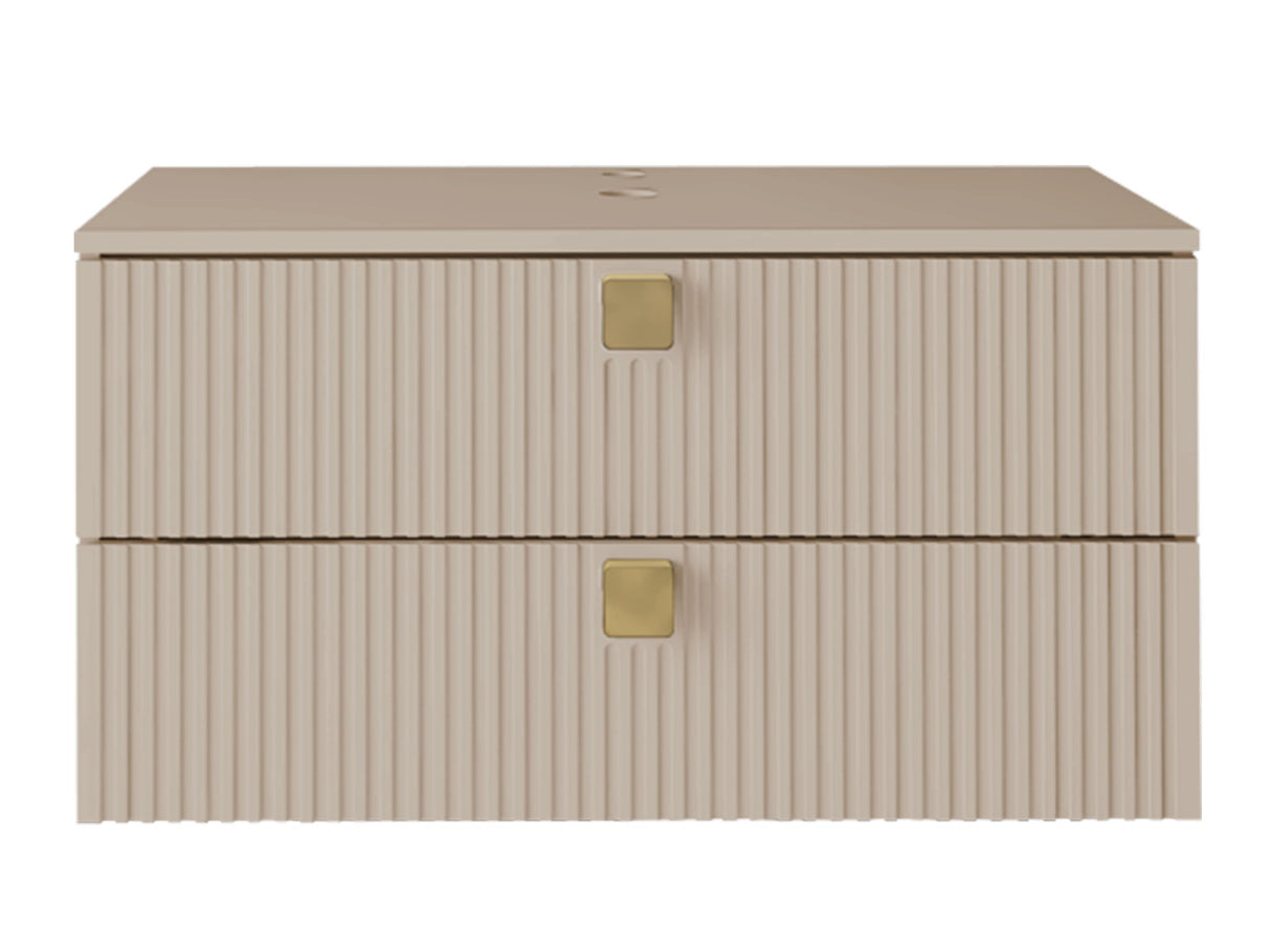 Fali szekrény mosdónak GARIANO 01, Szín: Világosbarna, Mosdókagyló: Nem