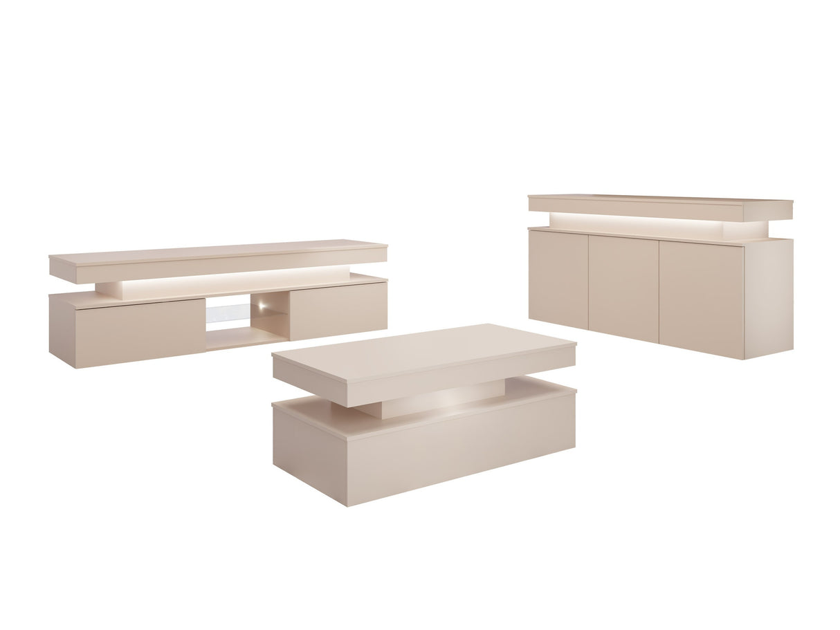 Nappali szett Meble GLOSSA I (Lestirola), Szín: Világosbarna