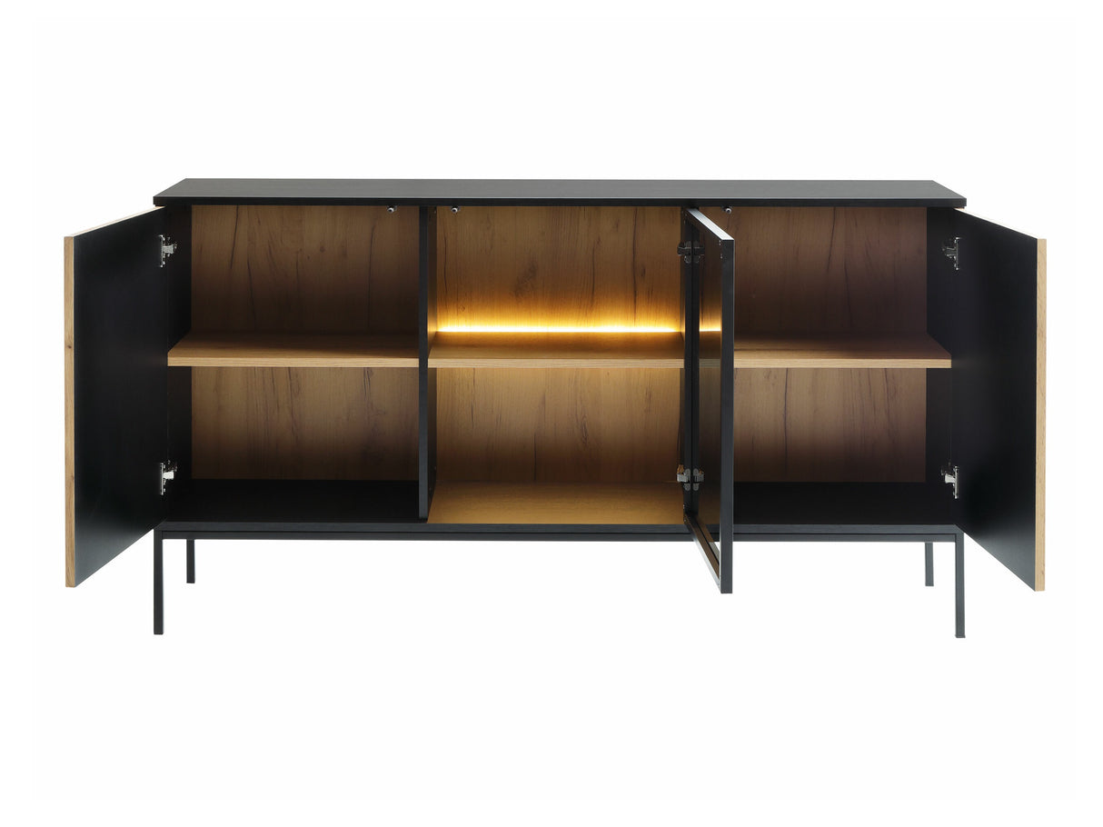 Szekrény Komoda SENTO K154 + LED, Szín: Kasmír