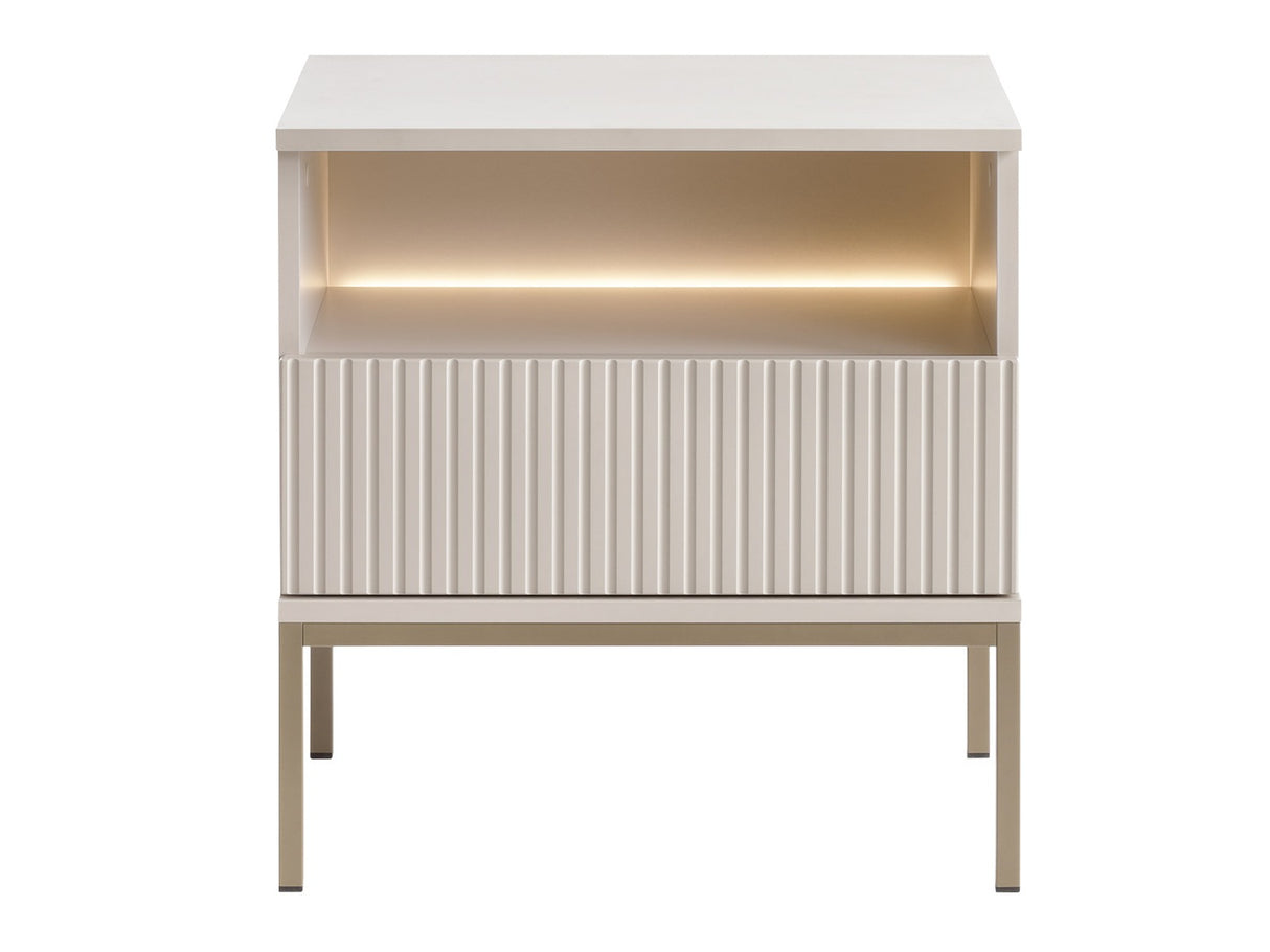 Éjjeliszekrény Stolik nemcny SENTO S54 + LED Kaszmir (Kasmír)