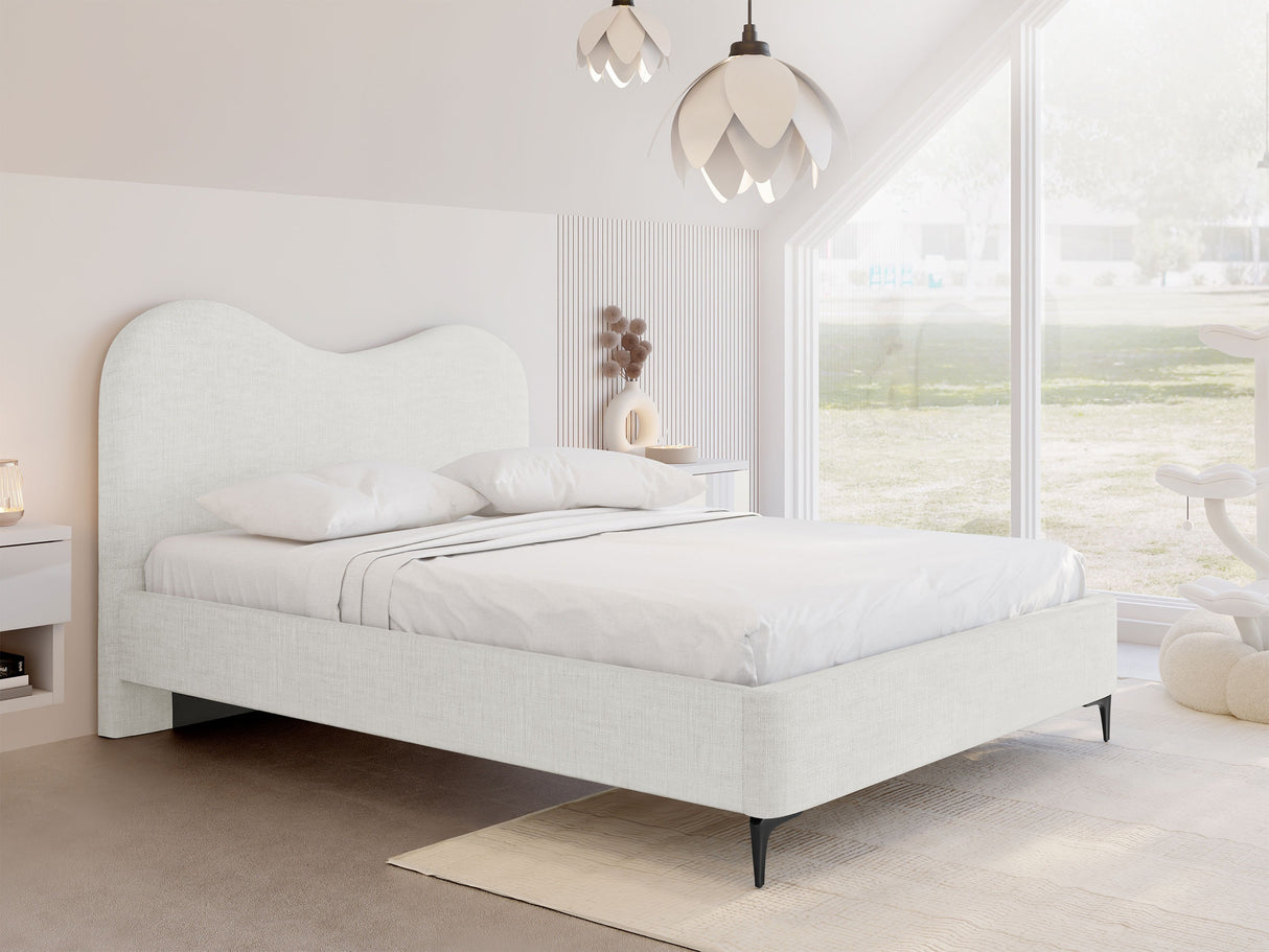 Ágy Łóżko tapicerowane ze stelażem TRIANA, Alvó felület mérete: 140 x 200 cm