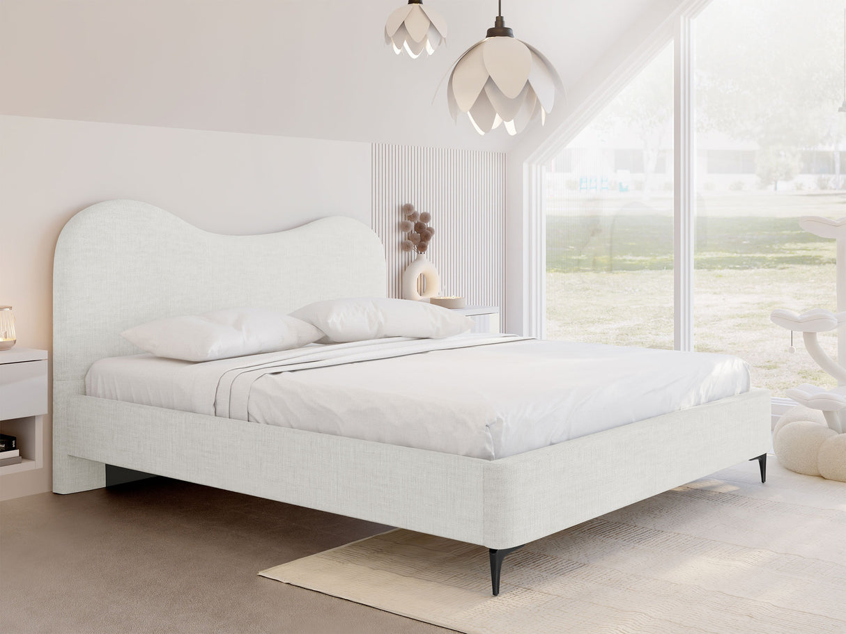 Ágy Łóżko tapicerowane ze stelażem TRIANA, Alvó felület mérete: 180 x 200 cm