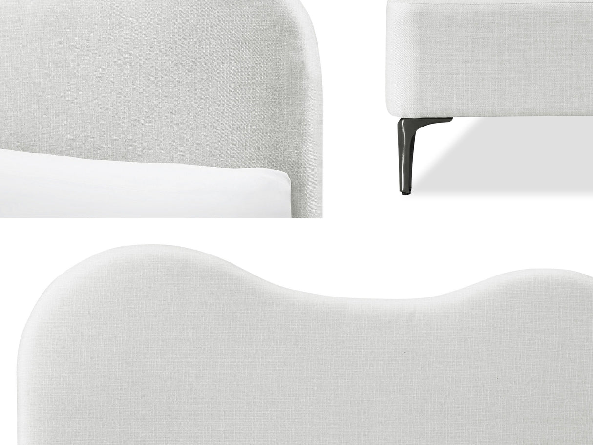 Ágy Łóżko tapicerowane ze stelażem TRIANA, Alvó felület mérete: 180 x 200 cm