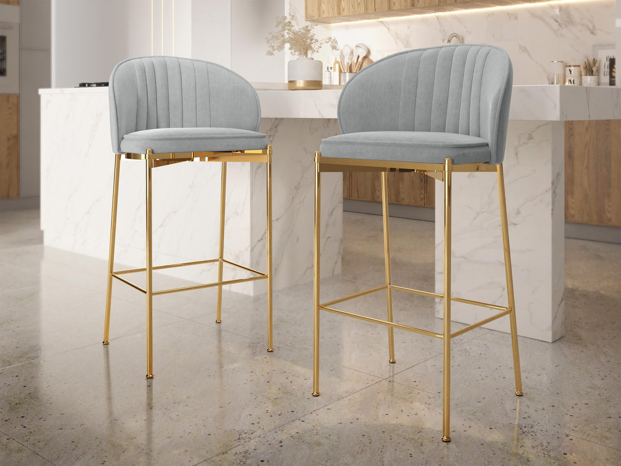 Bárszék készlet Hoker MUZ/BS/1258/GL (2szt), Szín: Szürke