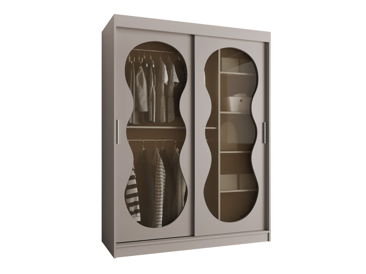 Gardróbszekrény Szafa 150 BAHRAJN 3, Szín: Kasmír, Fiókok: Nem, Led világítás: Nem