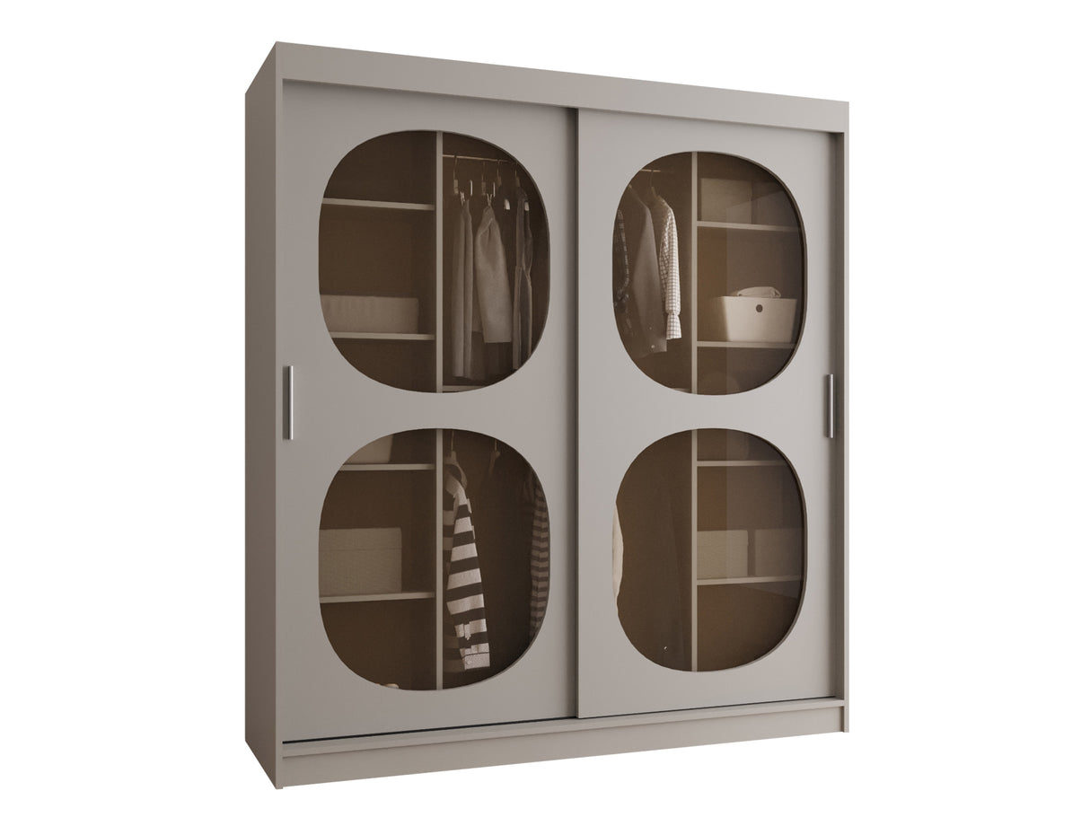 Gardróbszekrény Szafa 180 BAHRAJN 2, Szín: Kasmír, Fiókok: Nem, Led világítás: Nem