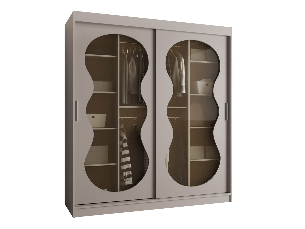 Gardróbszekrény Szafa 180 BAHRAJN 3, Szín: Kasmír, Fiókok: Nem, Led világítás: Nem