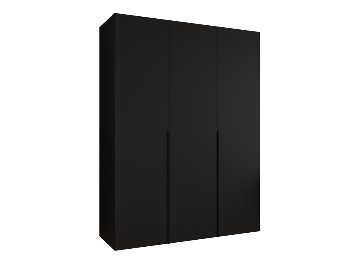 Gardróbszekrény Szafa 150 ALICANTE 1, Szín: Fekete, Fogantyú színe: Fekete