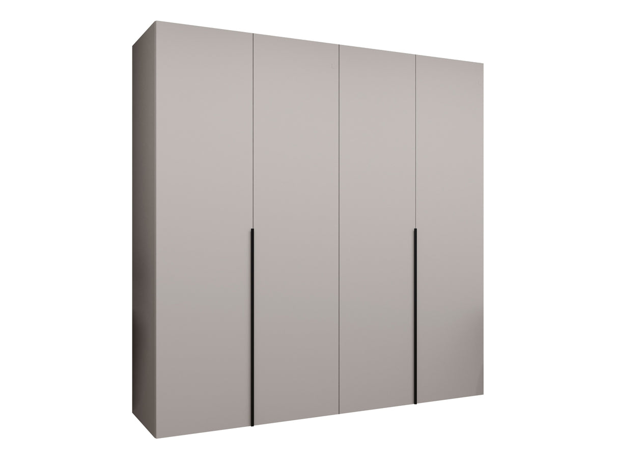 Gardróbszekrény Szafa 200 ALICANTE 1, Szín: Kasmír, Fogantyú színe: Fekete