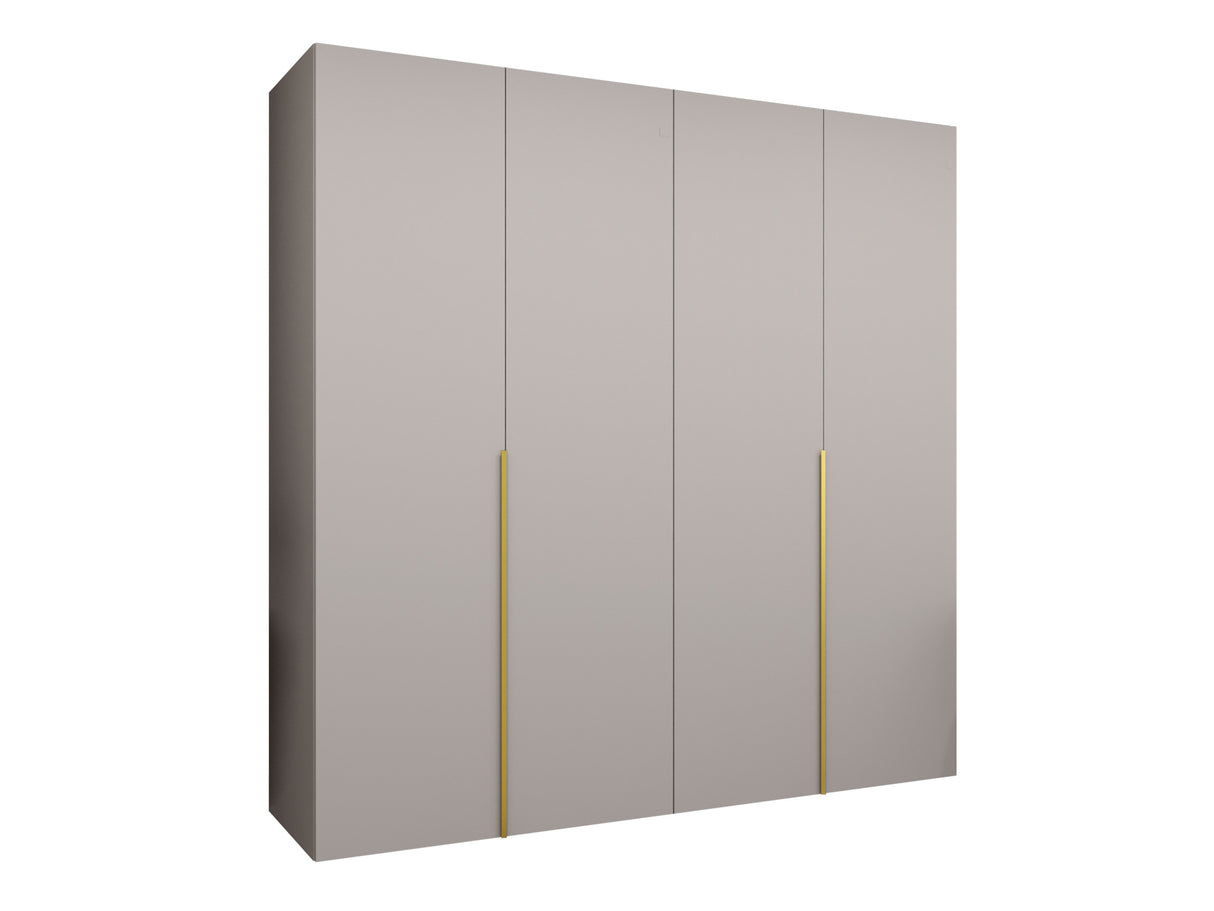 Gardróbszekrény Szafa 200 ALICANTE 1, Szín: Kasmír, Fogantyú színe: Aranysárga