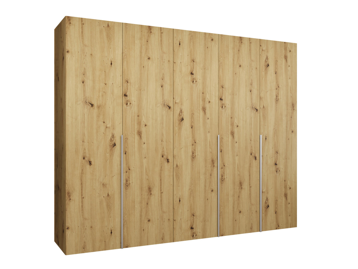 Gardróbszekrény Szafa 250 ALICANTE 1, Szín: Artisan tölgy, Fogantyú színe: Kasmír