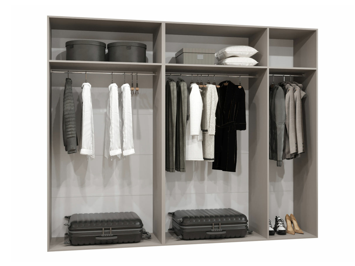 Gardróbszekrény Szafa 250 ALICANTE 1, Szín: Artisan tölgy, Fogantyú színe: Aranysárga