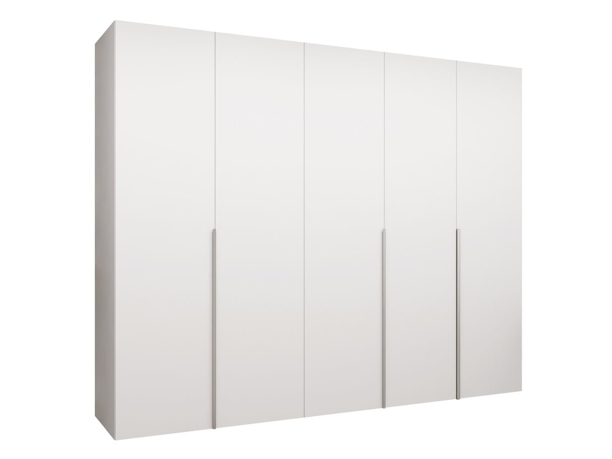 Gardróbszekrény Szafa 250 ALICANTE 1, Szín: Fehér, Fogantyú színe: Kasmír