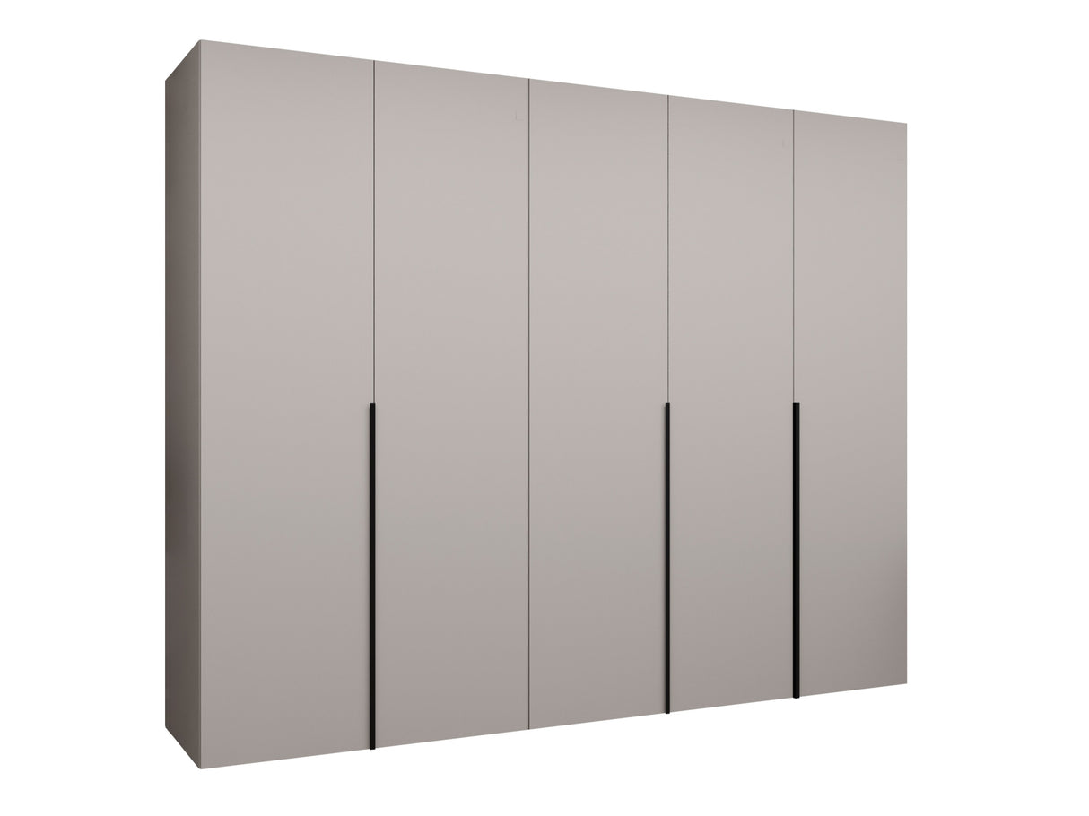 Gardróbszekrény Szafa 250 ALICANTE 1, Szín: Kasmír, Fogantyú színe: Fekete