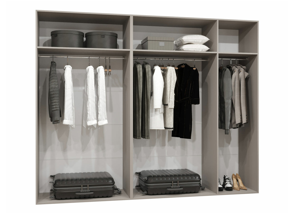 Gardróbszekrény Szafa 250 ALICANTE 1, Szín: Kasmír, Fogantyú színe: Fekete