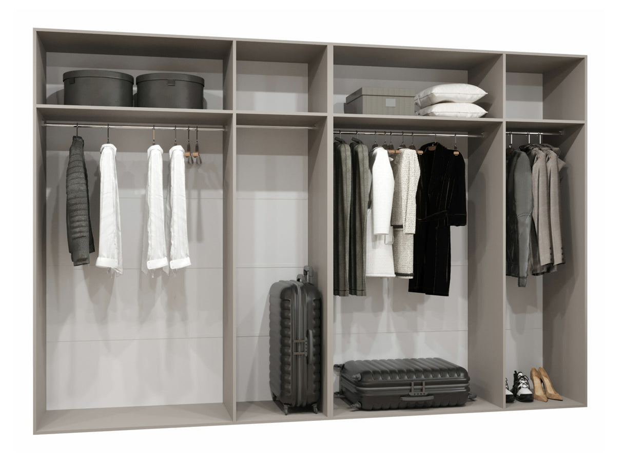 Gardróbszekrény Szafa 300 ALICANTE 1, Szín: Fekete, Fogantyú színe: Fekete