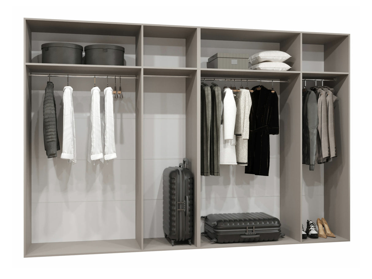 Gardróbszekrény Szafa 300 ALICANTE 1, Szín: Fekete, Fogantyú színe: Kasmír