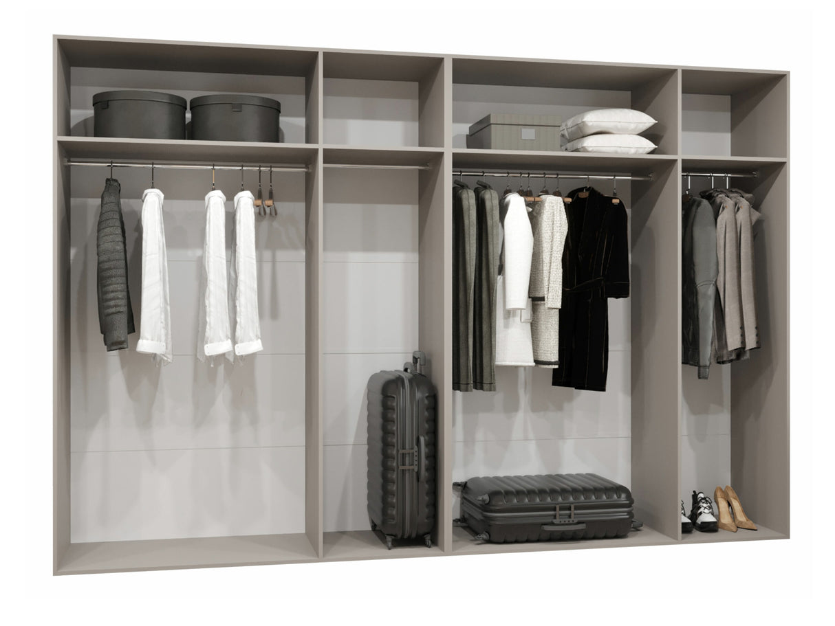 Gardróbszekrény Szafa 300 ALICANTE 1, Szín: Fekete, Fogantyú színe: Aranysárga